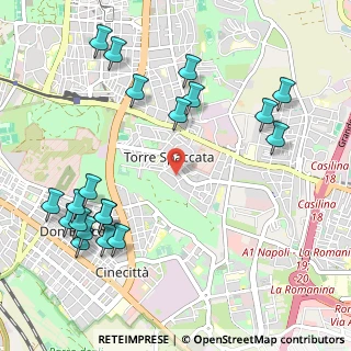 Mappa Via Adone Finardi, 00169 Roma RM, Italia (1.364)
