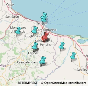 Mappa Via Guglielmo Marconi, 86046 San Martino in Pensilis CB, Italia (11.86286)