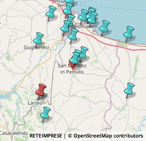 Mappa Via Guglielmo Marconi, 86046 San Martino in Pensilis CB, Italia (9.463)