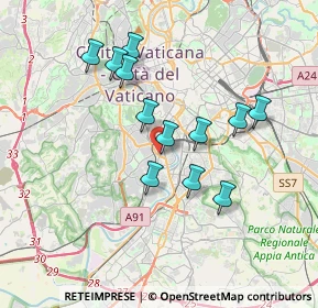 Mappa Via Quirino Majorana, 00146 Roma RM, Italia (3.38583)