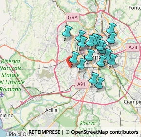 Mappa Via degli Obizzi, 00164 Roma RM, Italia (6.40632)