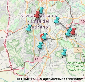 Mappa Via Quirino Majorana, 00149 Roma RM, Italia (3.94364)