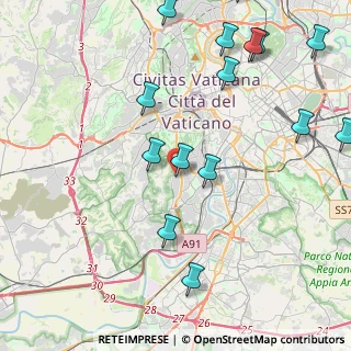 Mappa Via Pietro Capparoni, 00151 Roma RM, Italia (5.61267)