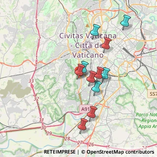 Mappa Via Pietro Capparoni, 00151 Roma RM, Italia (3.43636)