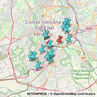 Mappa Via di Pietra Papa, 00146 Roma RM, Italia (3.01706)