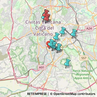 Mappa Via di Pietra Papa, 00146 Roma RM, Italia (3.40333)