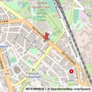 Mappa Via Tuscolana, 560, 00181 Roma, Roma (Lazio)