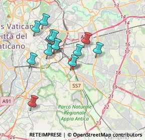 Mappa Vicolo di Porta Furba, 00181 Roma RM, Italia (3.58154)