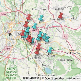 Mappa Via Giuseppe Maria Moretti, 00133 Roma RM, Italia (6.275)