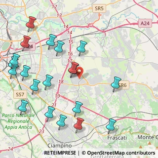 Mappa Via Giuseppe Maria Moretti, 00133 Roma RM, Italia (5.5375)