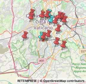 Mappa Via Bernardino Ramazzini, 00149 Roma RM, Italia (3.49412)