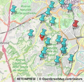 Mappa Via degli Ossoli, 00164 Roma RM, Italia (2.30053)
