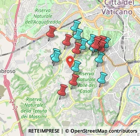 Mappa Via degli Ossoli, 00164 Roma RM, Italia (1.4915)