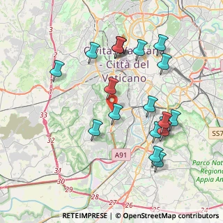 Mappa Via Edoardo Bassini, 00151 Roma RM, Italia (4.24263)