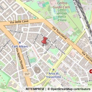 Mappa Via Acqua Donzella, 27, 00179 Roma, Roma (Lazio)