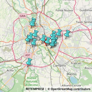 Mappa Via di Porta Furba, 00181 Roma RM, Italia (5.25813)