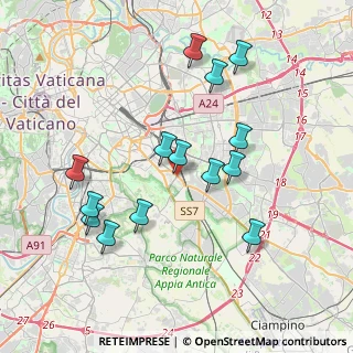 Mappa Tuscolana- Porta Furba, 00181 Roma RM, Italia (4.00786)