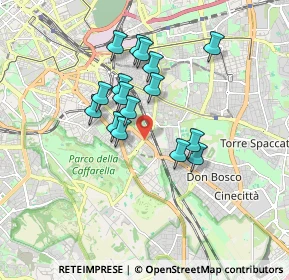 Mappa Via di Porta Furba, 00181 Roma RM, Italia (1.51188)