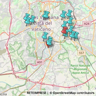 Mappa Piazza Augusto Righi, 00100 Roma RM, Italia (4.35588)
