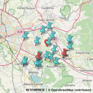 Mappa Via Casilina, 00077 Colonna RM, Italia (7.043)