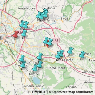 Mappa Via Casilina, 00077 Colonna RM, Italia (9.531)