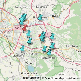 Mappa Via Casilina, 00077 Colonna RM, Italia (7.24632)