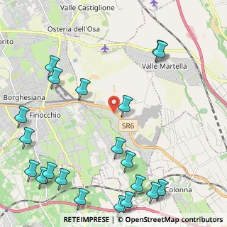 Mappa Via Casilina, 00077 Colonna RM, Italia (3.249)
