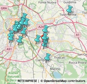 Mappa Via Turino di Sano, 00133 Roma RM, Italia (8.6025)