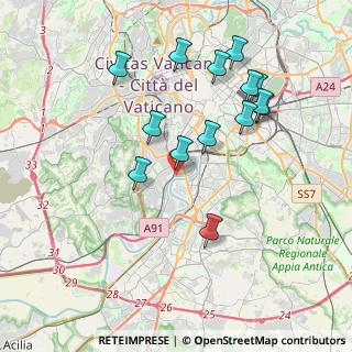 Mappa Lungotevere Inventori- Meucci, 00146 Roma RM, Italia (4.06429)