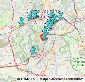 Mappa Via Ercole Bombelli, 00149 Roma RM, Italia (3.22647)