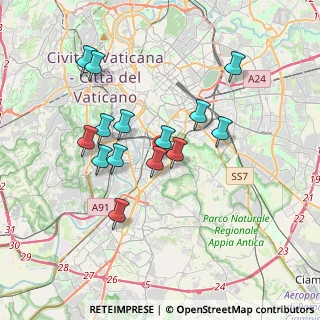 Mappa Via Giustino de Jacobis, 00154 Roma RM, Italia (3.44857)