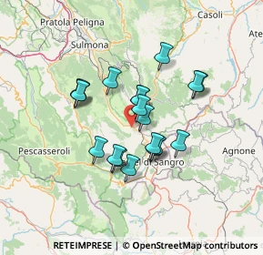 Mappa Strada Comunale Barreana, 67036 Rivisondoli AQ, Italia (11.08789)