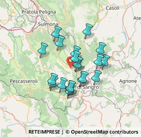 Mappa Strada Comunale Barreana, 67036 Rivisondoli AQ, Italia (10.972)