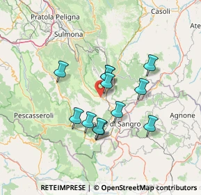 Mappa Strada Comunale Barreana, 67036 Rivisondoli AQ, Italia (11.43667)