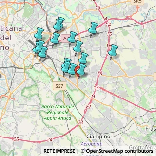 Mappa Via Filippo Serafini, 00173 Roma RM, Italia (3.73438)