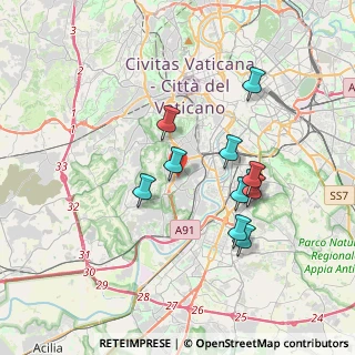 Mappa Via Antonio Dionisi, 00151 Roma RM, Italia (3.41)