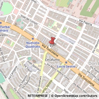 Mappa Via dell'Aeroporto, 2, 00175 Roma, Roma (Lazio)