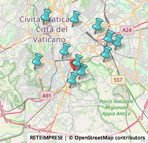 Mappa Via Pomponia Grecina, 00145 Roma RM, Italia (3.47909)