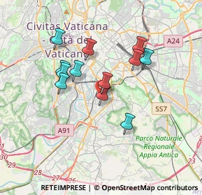 Mappa Via Pomponia Grecina, 00145 Roma RM, Italia (3.17083)