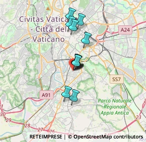 Mappa Via di Vigna Pozzi, 00145 Roma RM, Italia (2.45333)