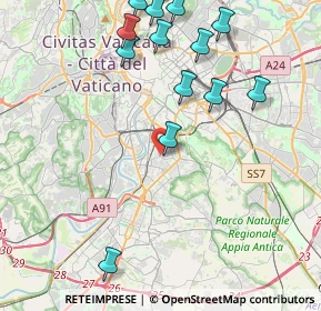 Mappa Via Pomponia Grecina, 00145 Roma RM, Italia (5.31571)