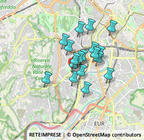 Mappa Via Portuense, 00149 Roma RM, Italia (1.28222)