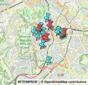 Mappa Via Portuense, 00149 Roma RM, Italia (1.187)