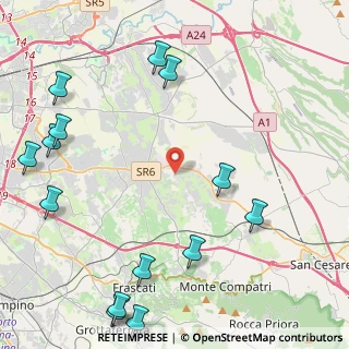 Mappa Via di Valle Santa Maria, 00132 Roma RM, Italia (6.43571)