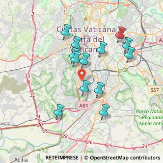Mappa Via Dionisi Antonio, 00151 Roma RM, Italia (3.73692)