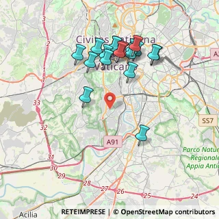 Mappa Via Dionisi Antonio, 00151 Roma RM, Italia (4.01278)