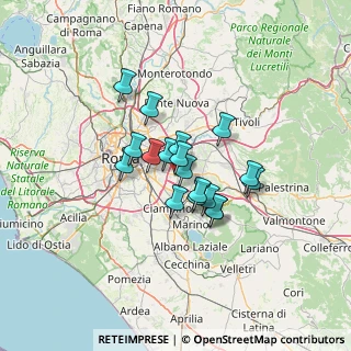 Mappa Via Angelo Salmoiraghi, 00133 Roma RM, Italia (9.42222)