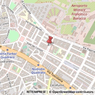 Mappa Via Scribonio Curione,  79, 00175 Roma, Roma (Lazio)