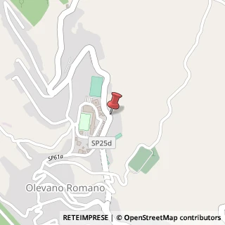 Mappa Via San Francesco D'Assisi, 84, 00035 Olevano Romano, Roma (Lazio)