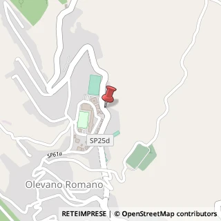 Mappa Via San Francesco D'Assisi, 86, 00035 Olevano Romano, Roma (Lazio)